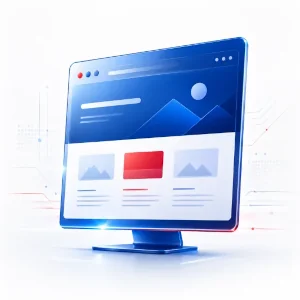 Εικονογράφηση Basic εταιρικής ιστοσελίδας σε desktop, tablet και κινητό